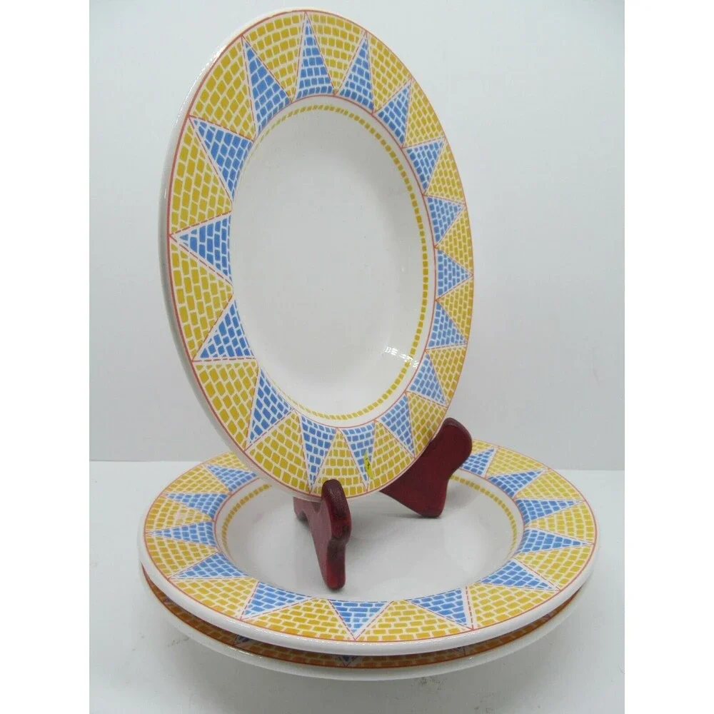 Pier 1 Ceramica quadrifoglio Italy rimmed soup bowls Bundle of 3